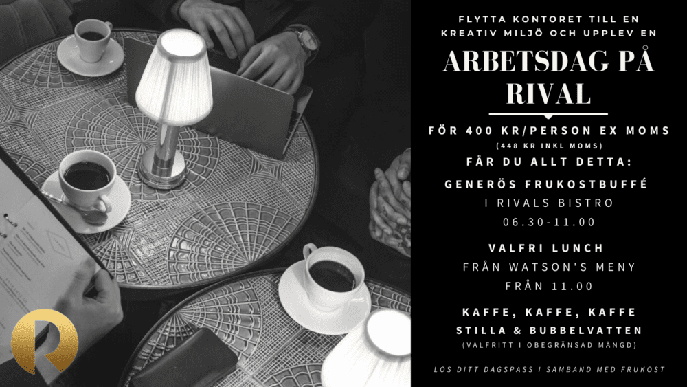 Working Day On The Rival With Breakfast Lunch Connection The Rival