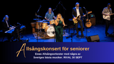 Allsång concert for seniors 30/9